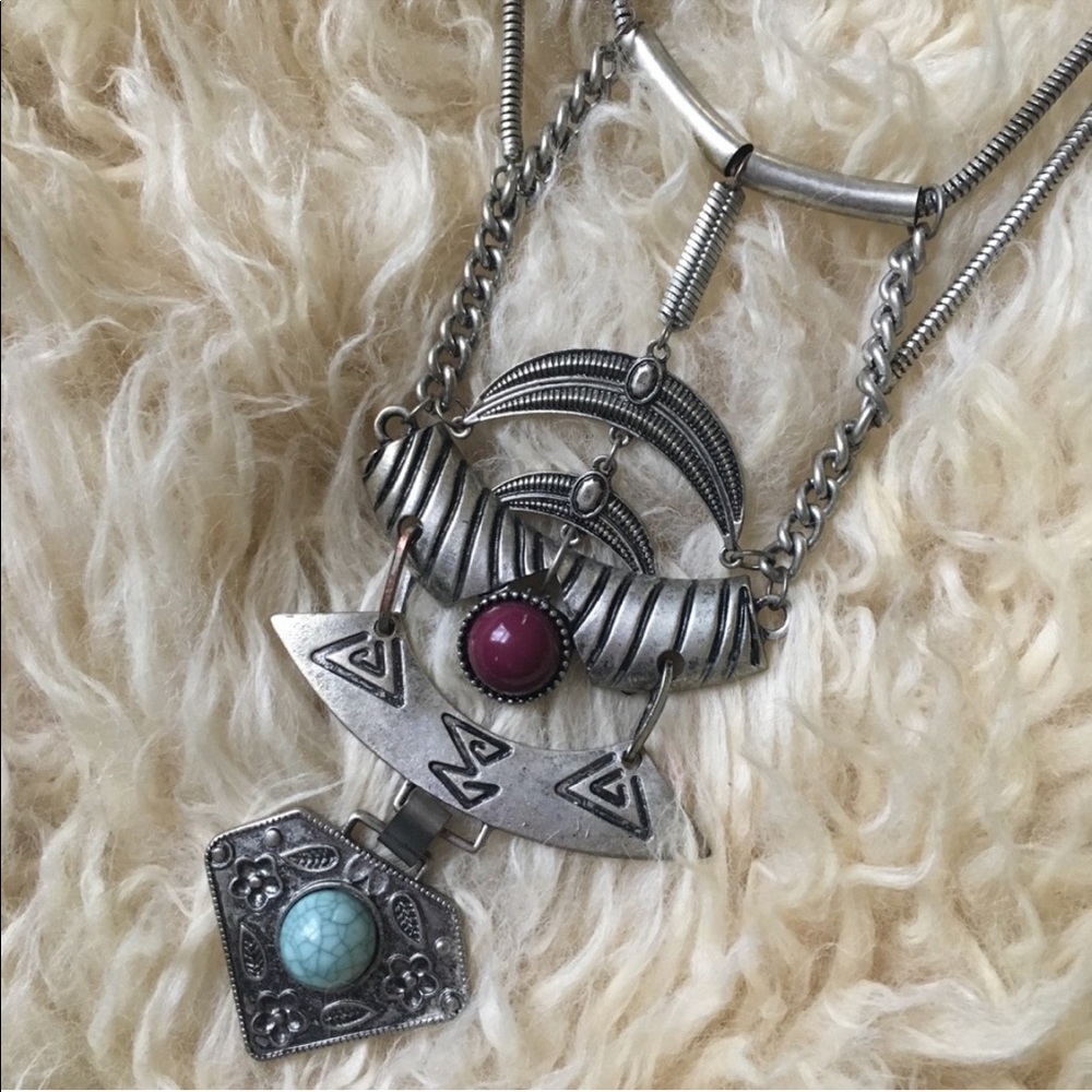 silver necklace